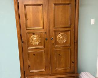 Antique wardrobe cabinet
