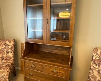 Antique china cabinet (door removed and shown in next photo)....