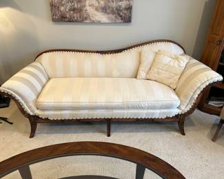 Antique sofa purchased from the State of Illinois building in Springfield!