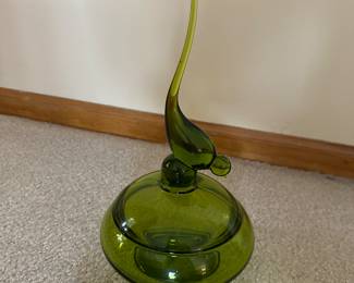 MCM Viking glass candy dish