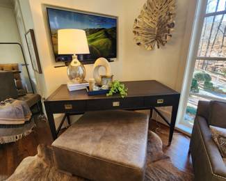 Ethan Allen Desk with Brass Pulls