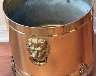 Brass plant container