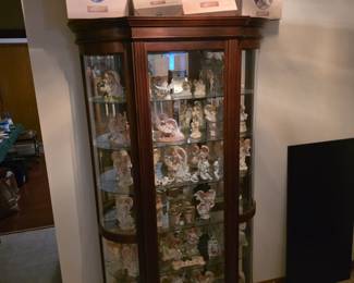 Beautiful hutch with sliding glass door.