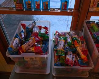 Lots of pez dispensers.