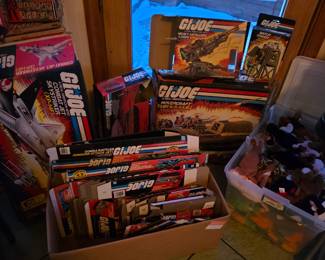 G.I. JOE BOXES ONLY!! NO TOYS INCLUDED OR AVAILABLE. 