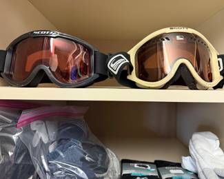 Ski goggles, and other winter attire
Many items brand new with tags still on