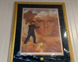 limited edition lithograph by artist Nate Giorgio, commissioned by Graceland and produced by the Franklin Mint