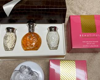 Small sample of the new in box perfumes and cosmetics