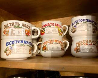 Vintage soup cups