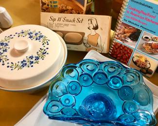 Vintage glassware and new old stock items in box