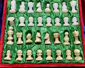Marble and Onyx chess set