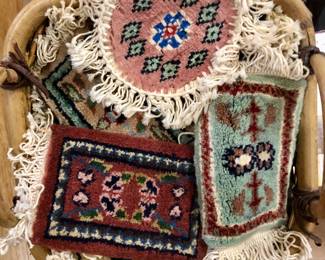 Middle eastern mini rugs/coasters