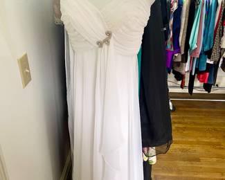 Elegant modern white gown