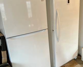 Garage fridge and upright freezer, working great!