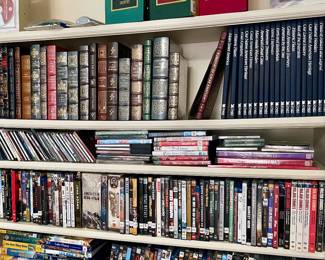 Easton Press books and DVD’s