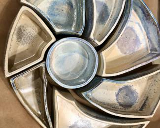 Unique handmade pottery set