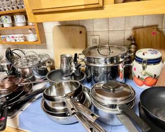 Pots and pans galore