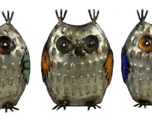 Little metal owls.