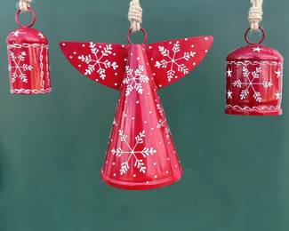 Angel and Noah bells for holiday decorating.