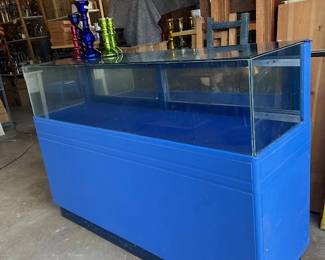 Antique display case for jewelry/gifts.