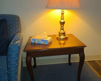End table with lamp