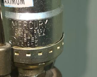 Vintage Mercury Brass Lamp with shade