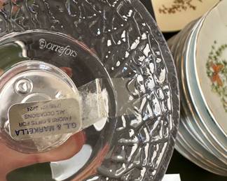 Orrefors crystal candle holders