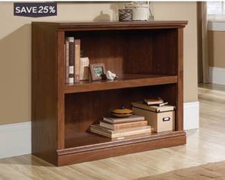 Sauder 2 Shelf Bookcase in Oiled Oak Finish
New in unopened box 