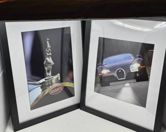 136 2FramedBugattiPhotographs