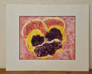 125 OriginalAbstractFloralAcrylicPaintingByBarbParsloe