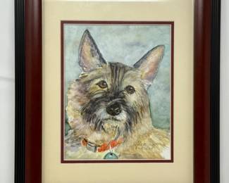 86 CairnTerrierPortraitWatercolorOriginalbyBarbParsloe