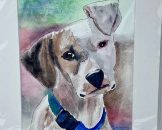 62 MansBestFriendAnOriginalWatercolorbyBarbParsloe