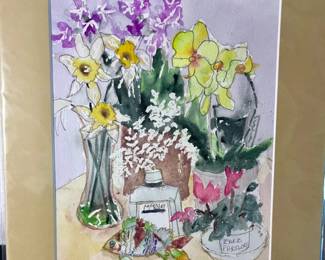 31 OriginalFlowerKoiFishStillLifebyBarbParsloe