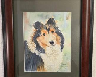 77 BeautifulSheltieOriginalWatercolorByBarbParsloe