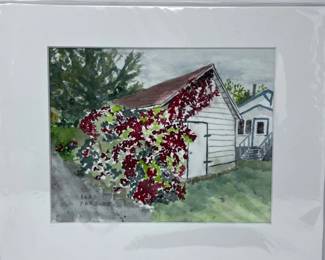 119 GreenandRedVineCreepingUpShedbyBarbParsloe