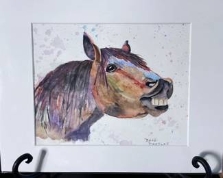 13 FunnyHorseAnOriginalWatercolorbyBarbParsloe