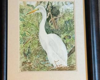 102 TheGreatEgretAnOriginalWatercolorbyBarbaraParsloe