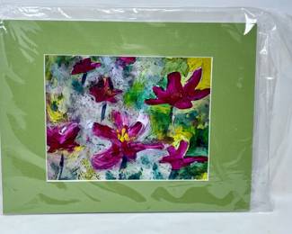 46 SignedAbstractFloralWatercolorByTerriThompson