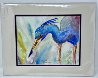 57 OriginalBlueHeronWatercolorPaintingbyBarbParsloe