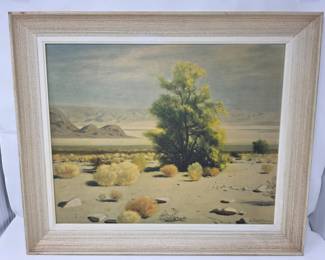 128 FramedDesertLandscapePrintByJamesSwinnerton