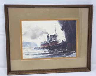 126 HandSigned1977LithographQuickWaterByWilliamERyan