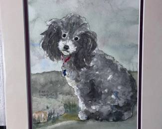 17 OriginalSilverPoodleWatercolorbyBarbParsloe
