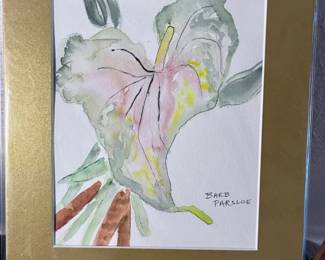 45 CaladiumLeafOriginalWatercolorbyBarbParsloe