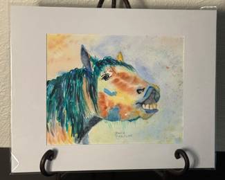 4 SmilingHorseanOriginalWatercolorbyBarbParsloe
