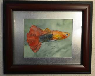 80 GloriousGoldfishWatercolorByBarbParsloe