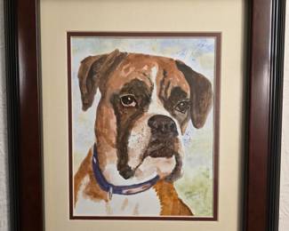 87 BoxerOriginalWatercolorByBarbParsloe
