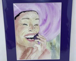 72 HappyWomanHavingaBitebyBarbParsloe