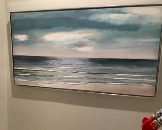 The canvas above the tub.