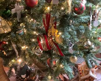 The 7 ft. Christmas tree decorated in her glory. Can be sold with ornaments or without.