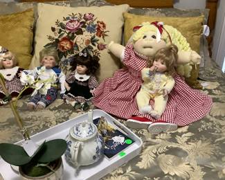 The sweet babies on the bed.